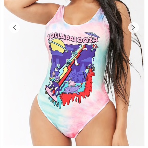Forever 21 Other - 💖💚💙💛Lollapolooza Swimsuit 💖💛💚💙